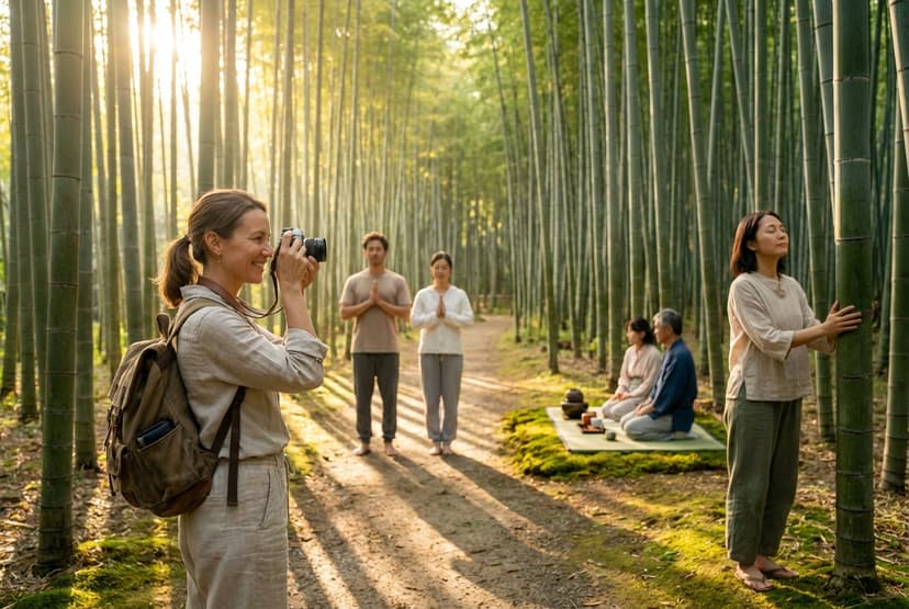 Kyoto: Temple Dawns, Tea Rituals & Bamboo Forest Bathing — 4-Day Mindful Retreat