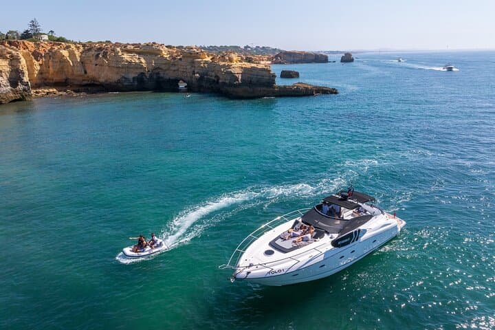 Quarteira in 1 Day for Couples - Private luxury yacht with professional crew & premium sound system Quarteira in 1 Day for Couples - Private luxury yacht with professional crew & premium sound system