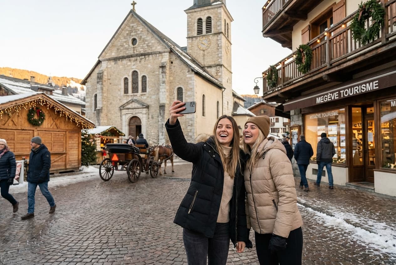 Megève in a Day — Friends' Winter Fun: Ski, Snow & Apéro Megève in a Day — Friends' Winter Fun: Ski, Snow & Apéro