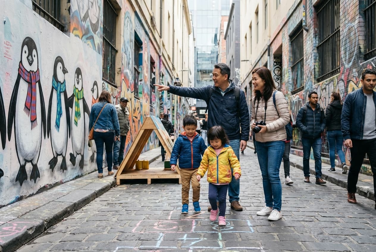 Melbourne — Laneways, Penguins & Playgrounds (3-day family trip)