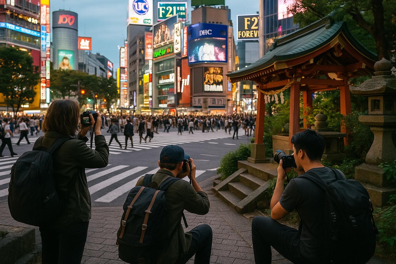 Neon Crossings & Quiet Shrines: Tokyo Nights Through a Fast Lens