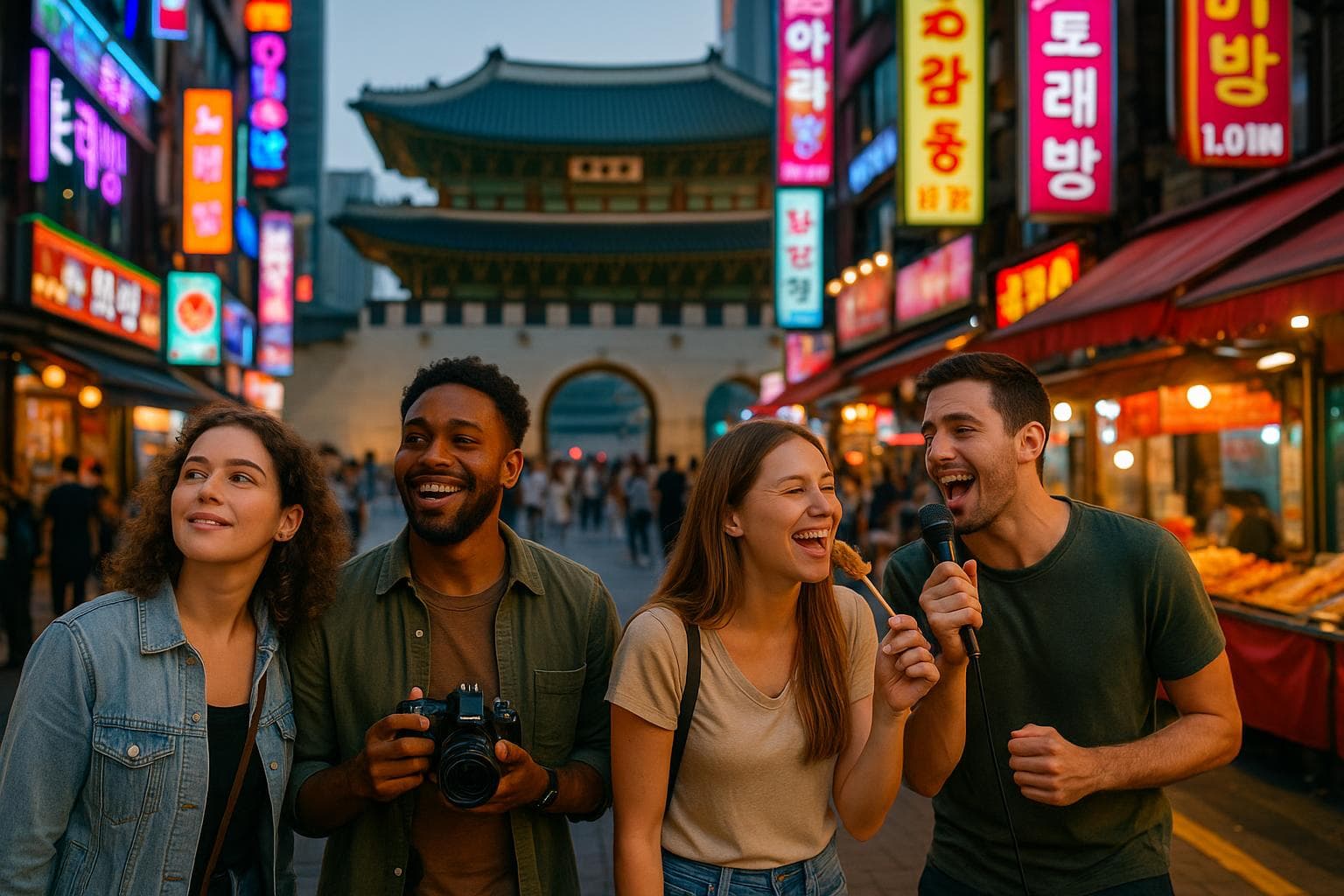 Neon Nights: K‑BBQ, Noraebang & Late‑Run Street Eats — Seoul (3 days)