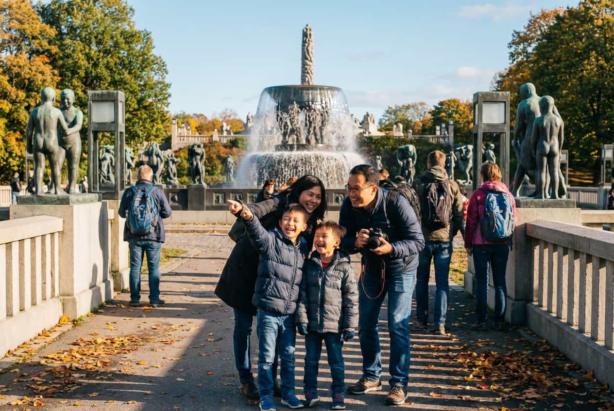 Oslo in 1 Days - Vigelandsparken — big open lawns, sculptures and a dedicated playground Oslo in 1 Days - Vigelandsparken — big open lawns, sculptures and a dedicated playground