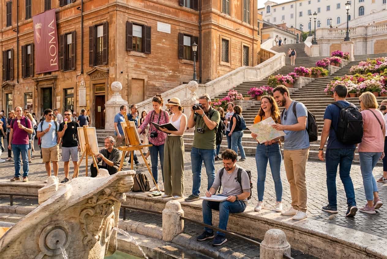Rome in 1 Day - Plein-air sketching on the Capitoline Hill overlooking the Roman Forum Rome in 1 Day - Plein-air sketching on the Capitoline Hill overlooking the Roman Forum