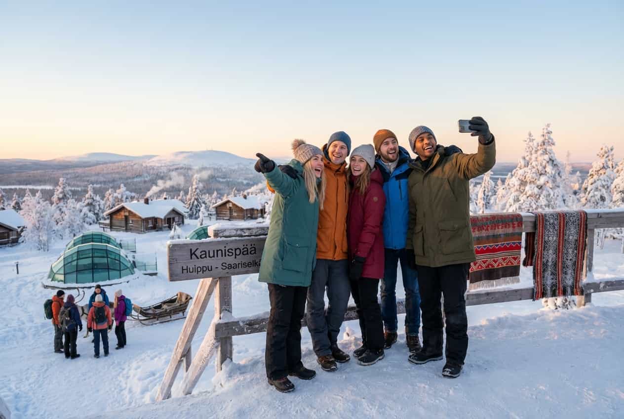 Saariselkä in 1 Days - Sunlit summit views from Kaunispää Fell Saariselkä in 1 Days - Sunlit summit views from Kaunispää Fell