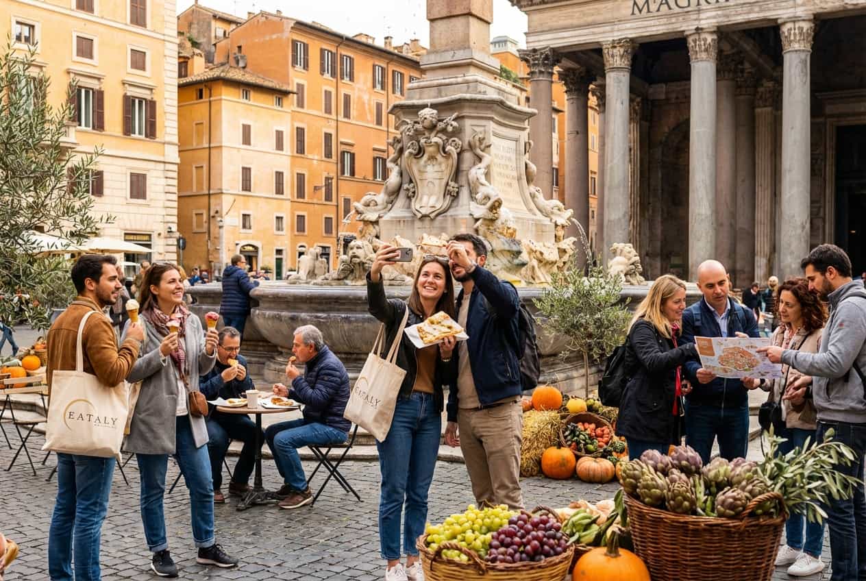Rome in 1 Days - Must-try dishes: supplì, cacio e pepe, carbonara, porchetta panino, pizza al taglio, gelato Rome in 1 Days - Must-try dishes: supplì, cacio e pepe, carbonara, porchetta panino, pizza al taglio, gelato
