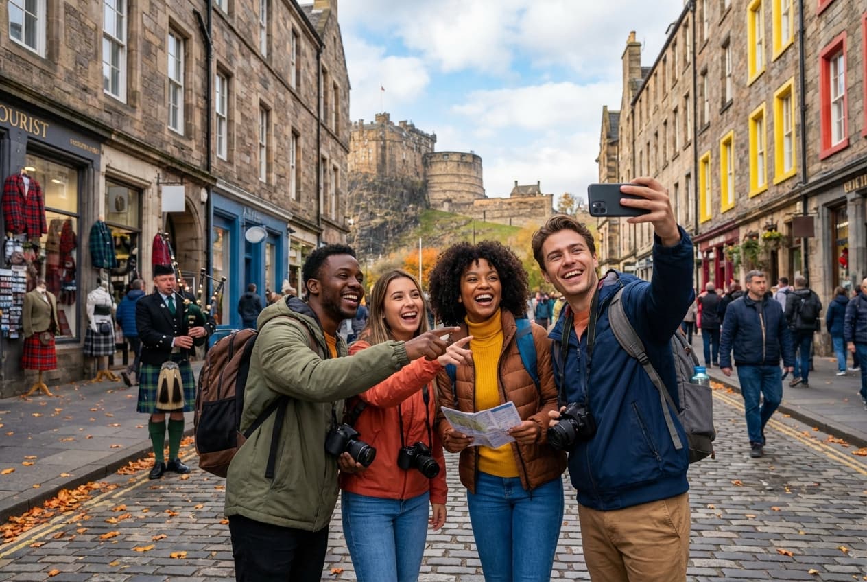 One Energetic Day with Friends in Edinburgh (August / Summer) One Energetic Day with Friends in Edinburgh (August / Summer)