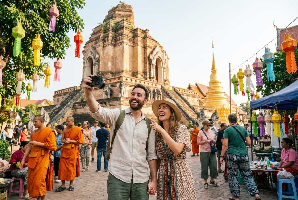 Chiang Mai in 1 Days - Special moment: golden-hour sunset at Wat Phra That Doi Suthep Chiang Mai in 1 Days - Special moment: golden-hour sunset at Wat Phra That Doi Suthep
