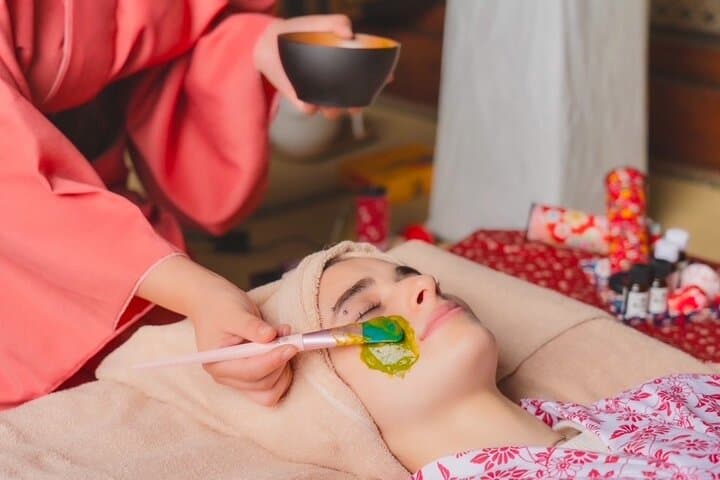 Osaka: Matcha facial pack & head spa at the temple <90-min> Osaka: Matcha facial pack & head spa at the temple <90-min>