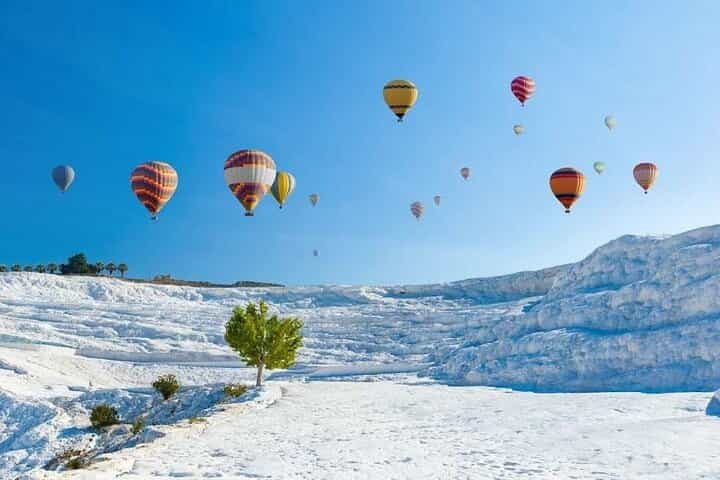 Pamukkale Hot Air Balloon Tour Over Travertines Pamukkale Hot Air Balloon Tour Over Travertines