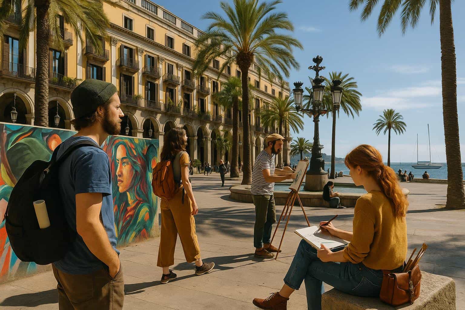 Poblenou to the Sea: Studio Visits, Murals & Plein-Air Sketching (3 days) Poblenou to the Sea: Studio Visits, Murals & Plein-Air Sketching (3 days)
