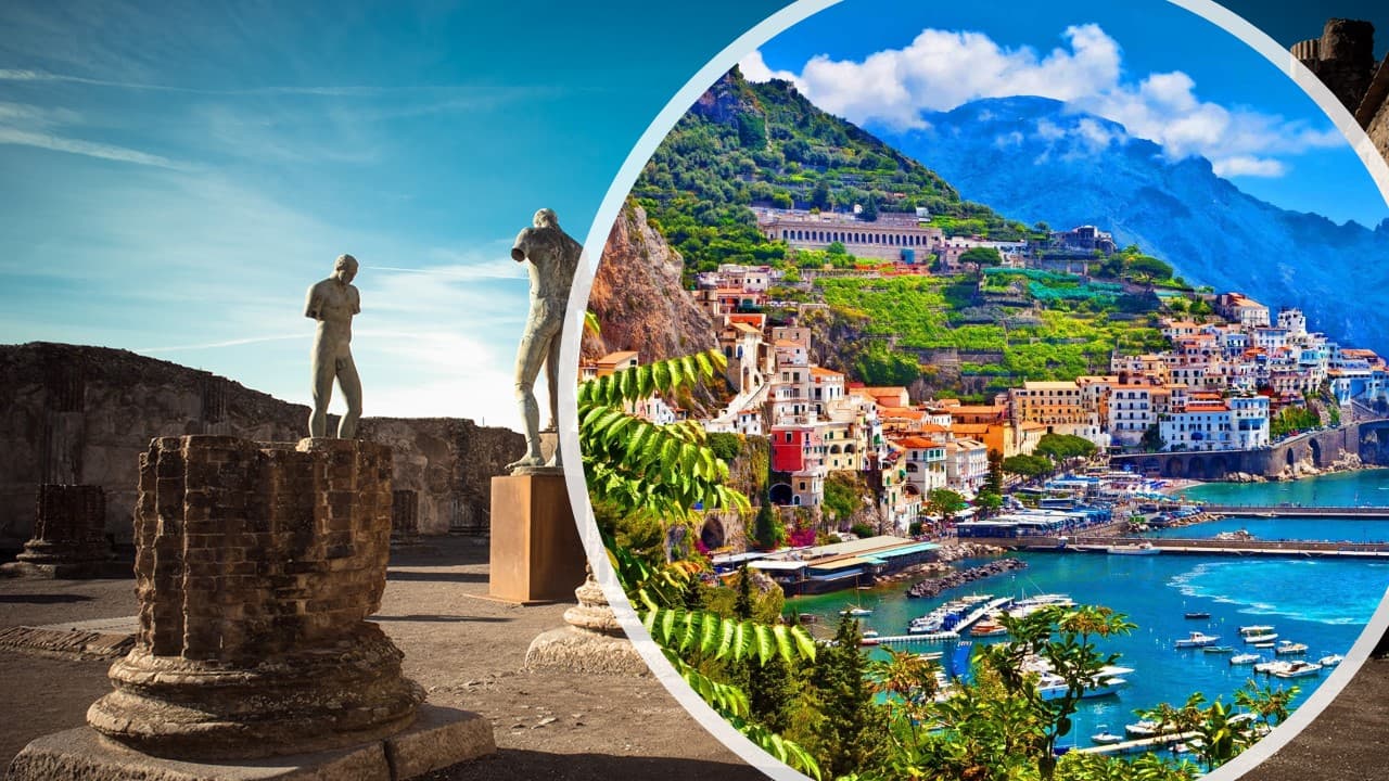Pompeii & Amalfi Coast day tour from Naples — Romantic edition Pompeii & Amalfi Coast day tour from Naples — Romantic edition