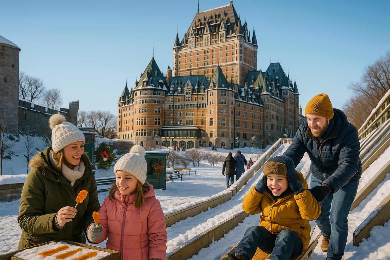 Quebec City — Snow‑dusted forts, maple treats & toboggan thrills (2 days) — Family Quebec City — Snow‑dusted forts, maple treats & toboggan thrills (2 days) — Family
