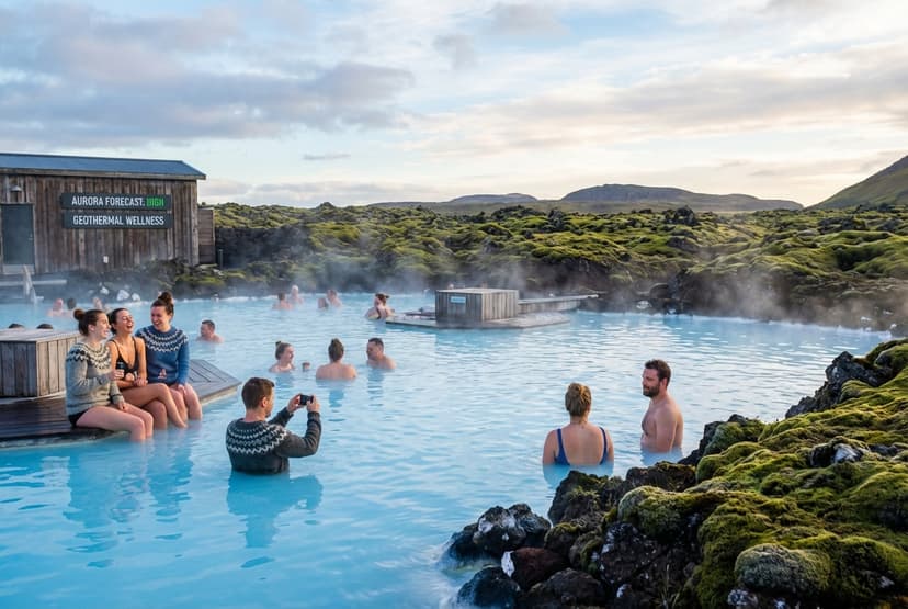 Reykjavík: Geothermal Soaks, Lunar Landscapes & Aurora — 3 Calm Days