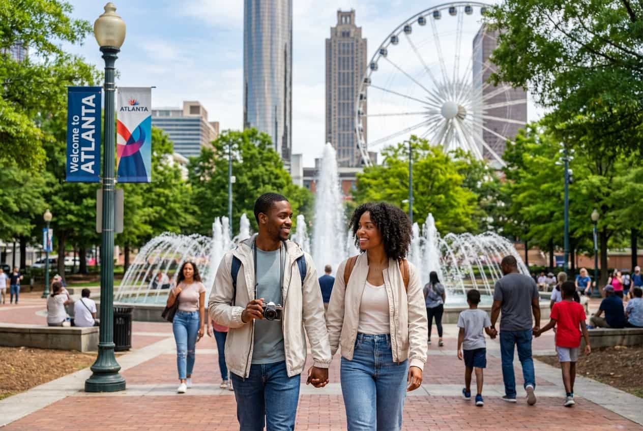 Atlanta in 2 Days - Sunset rooftop cocktails at The Roof at Ponce City Market Atlanta in 2 Days - Sunset rooftop cocktails at The Roof at Ponce City Market