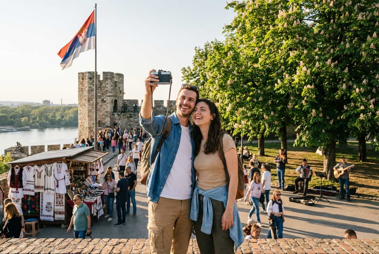 Belgrade in 2 Days - Golden‑hour views from Kalemegdan and Kalemegdanska terasa Belgrade in 2 Days - Golden‑hour views from Kalemegdan and Kalemegdanska terasa