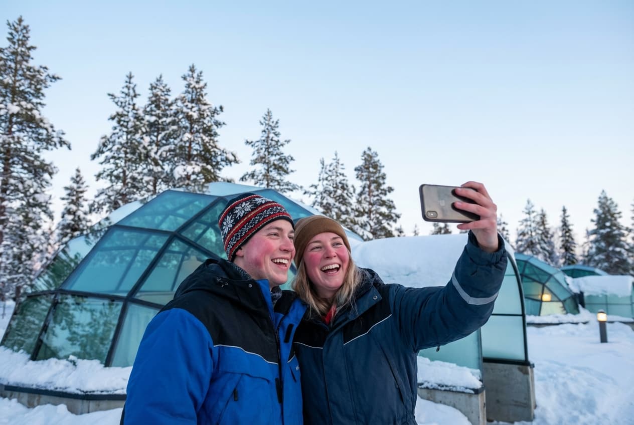 Saariselkä in 2 Days for Couples - Sunset at Kaunispää fell — private-viewing vibe Saariselkä in 2 Days for Couples - Sunset at Kaunispää fell — private-viewing vibe