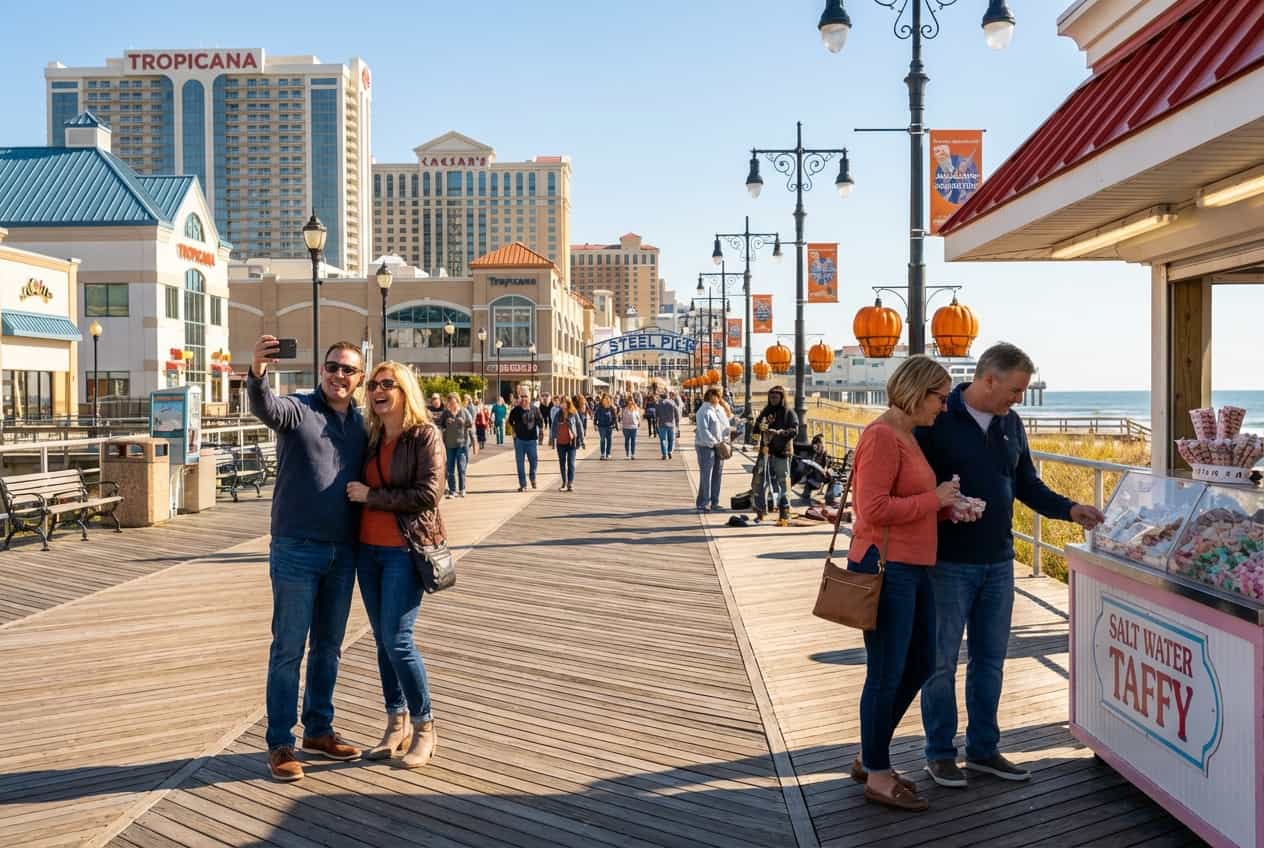 Atlantic City in 3 Days - Sunset on the Atlantic City Boardwalk & Steel Pier Ferris wheel Atlantic City in 3 Days - Sunset on the Atlantic City Boardwalk & Steel Pier Ferris wheel