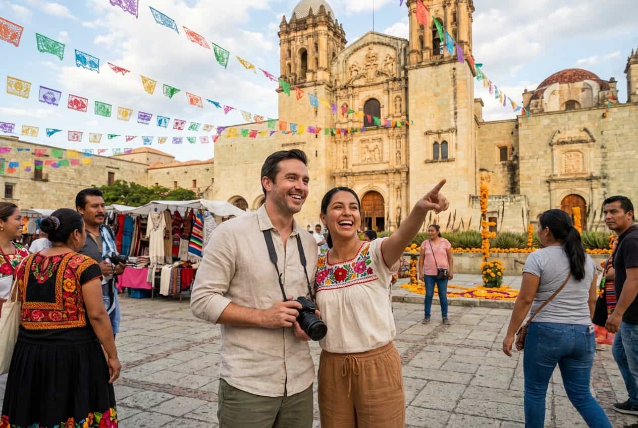 Oaxaca in 1 Day - Sunset at Zona Arqueológica de Monte Albán Oaxaca in 1 Day - Sunset at Zona Arqueológica de Monte Albán