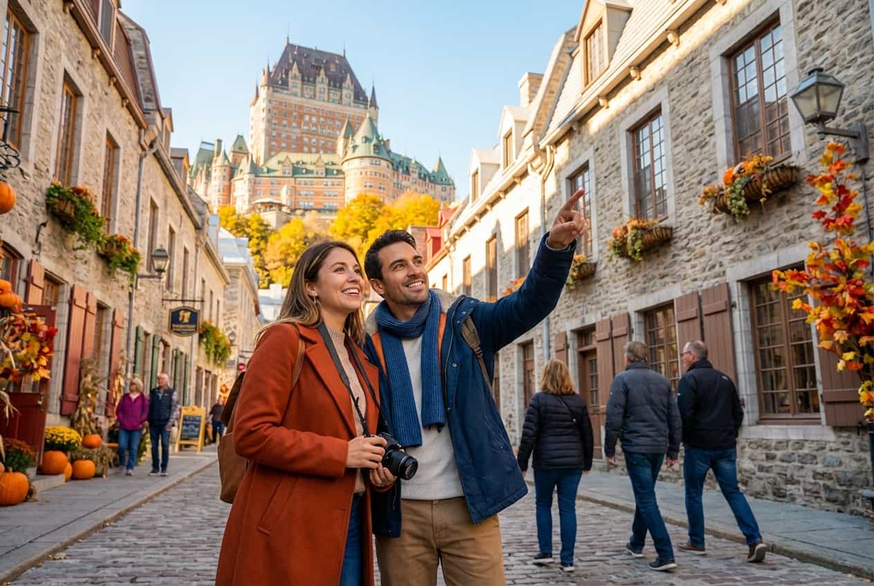 Romantic Day in Québec City — Old Québec, Montmorency Falls & Sunset Cruise Romantic Day in Québec City — Old Québec, Montmorency Falls & Sunset Cruise