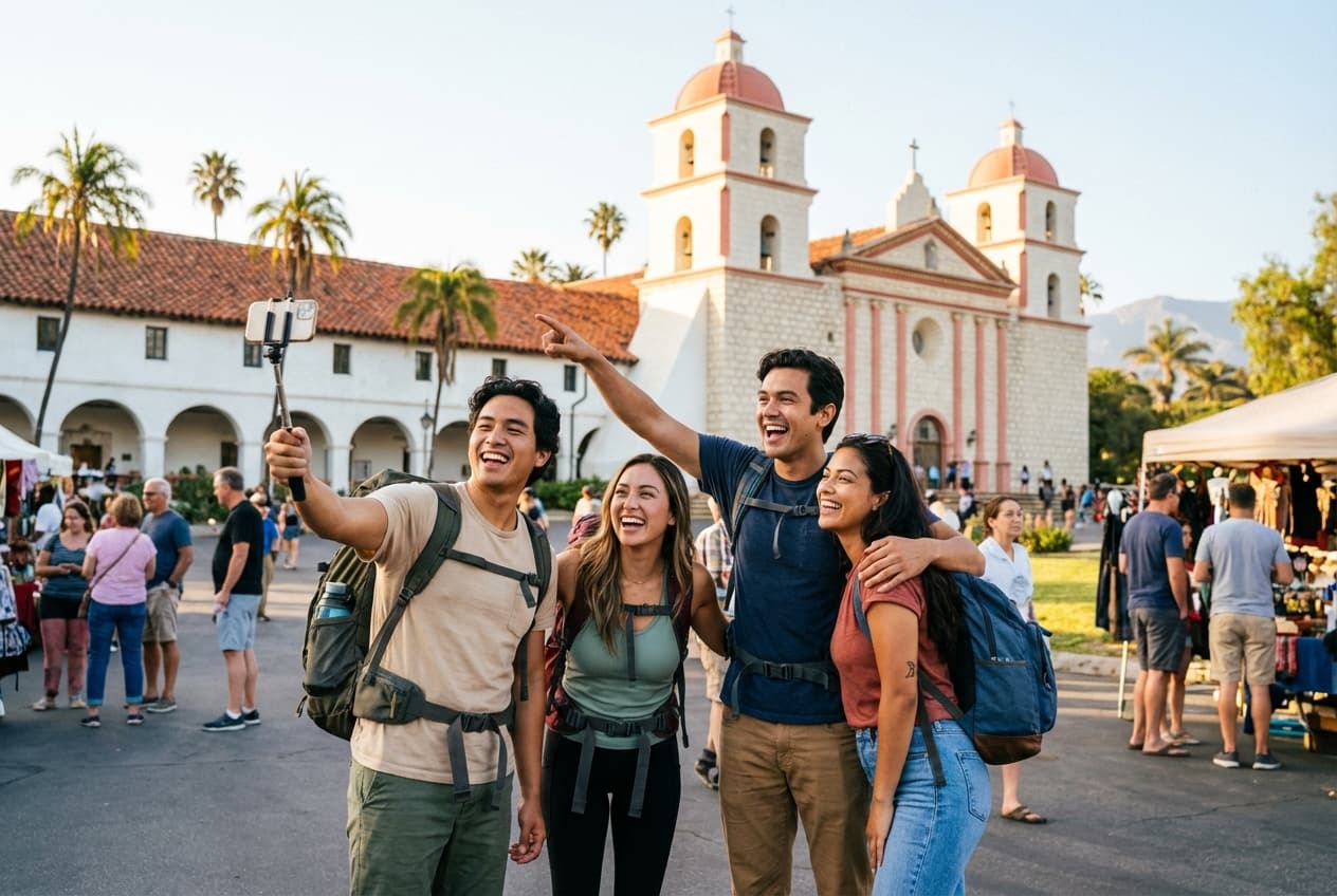 Santa Barbara in a Day — Friends' Fun & Vibrant Loop Santa Barbara in a Day — Friends' Fun & Vibrant Loop