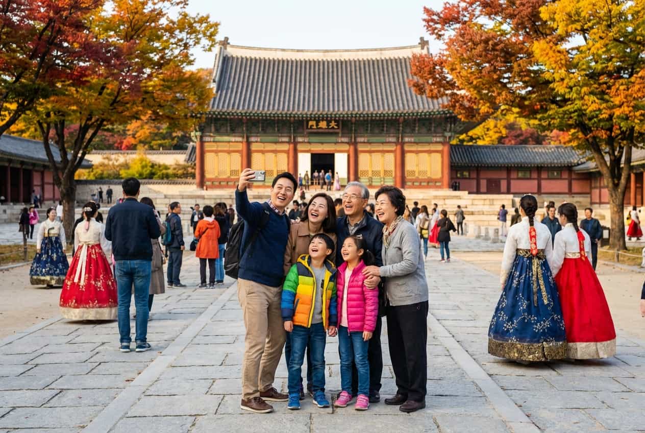 Seoul in 1 Day - Gyeongbokgung Palace — wide courtyards and easy stroller access on main paths Seoul in 1 Day - Gyeongbokgung Palace — wide courtyards and easy stroller access on main paths