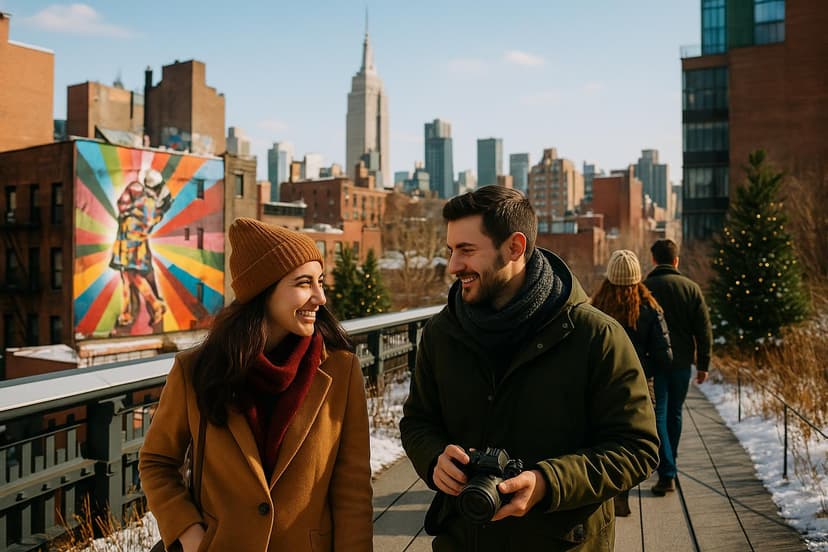 Skyline romances: rooftop art, candlelit vinyl bars, and winter High Line walks — NYC in November Skyline romances: rooftop art, candlelit vinyl bars, and winter High Line walks — NYC in November