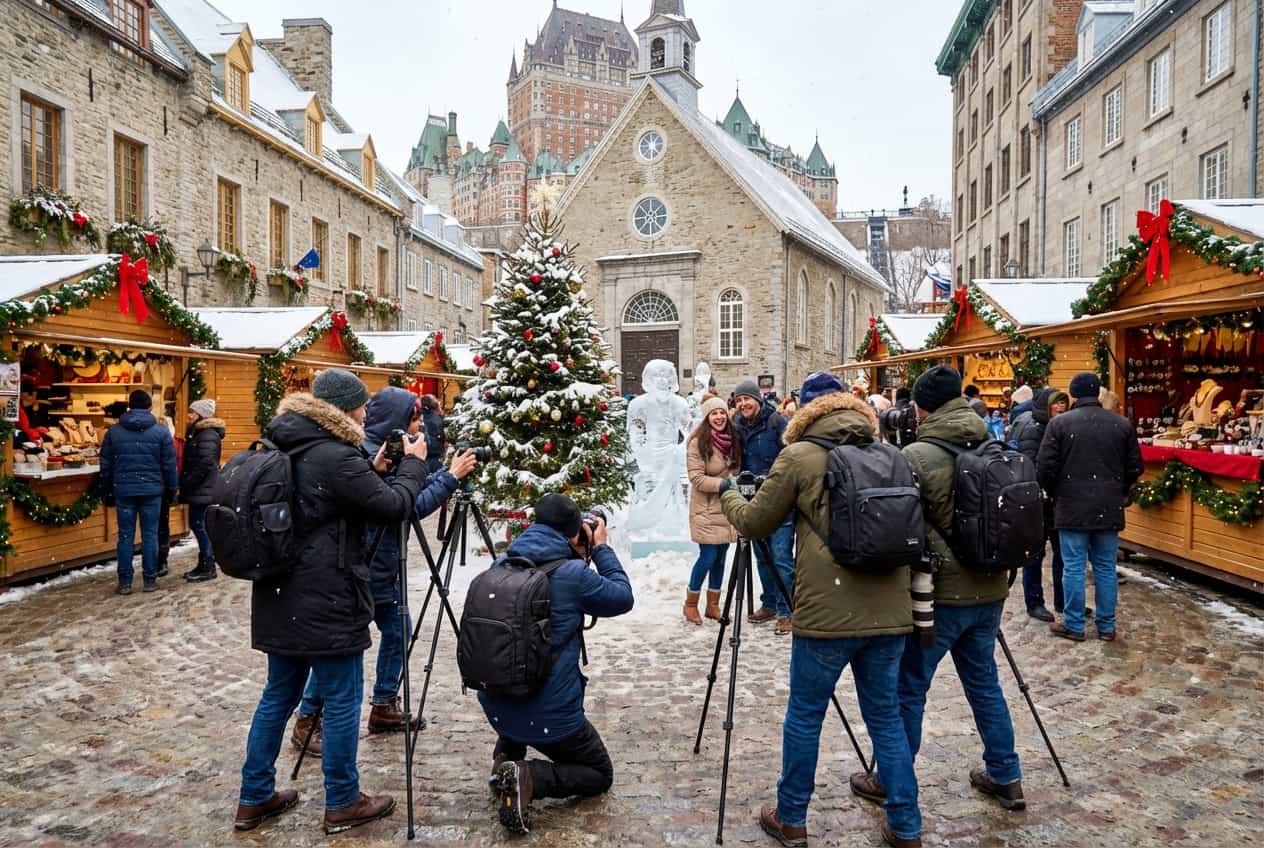 Snow‑Dusted Christmas in Québec City — A 3‑Day Photographers' Itinerary Snow‑Dusted Christmas in Québec City — A 3‑Day Photographers' Itinerary