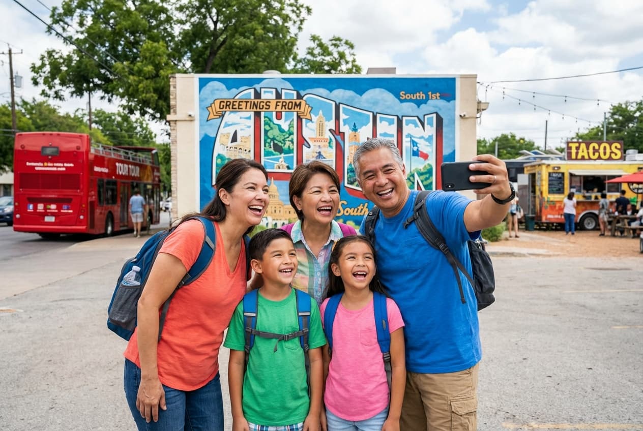 Spring family day — Zilker & South Congress (Austin) Spring family day — Zilker & South Congress (Austin)