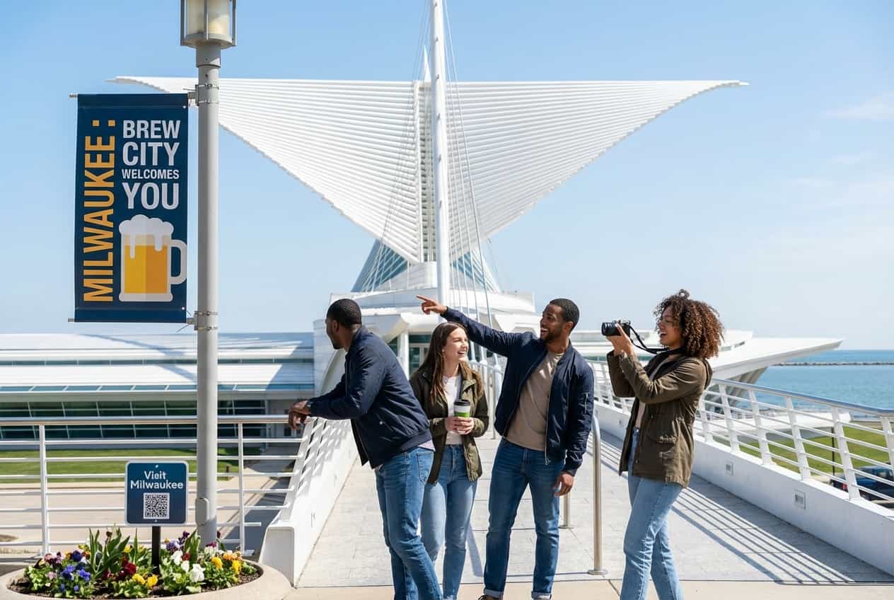 Milwaukee in 1 Days - Group bike ride along the Hank Aaron State Trail / Milwaukee Riverwalk Milwaukee in 1 Days - Group bike ride along the Hank Aaron State Trail / Milwaukee Riverwalk