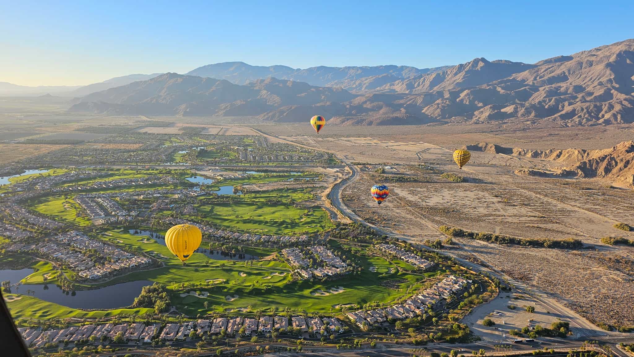 Sunrise Balloon Rides Over the Greater Palm Springs Valley Sunrise Balloon Rides Over the Greater Palm Springs Valley