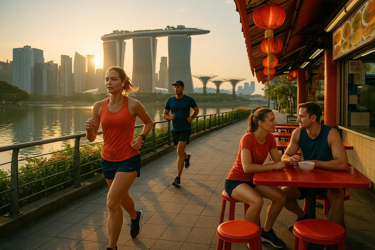 Sunrise Circuits & Hawker Refuels — 2-Day Runner's Circuit in Singapore