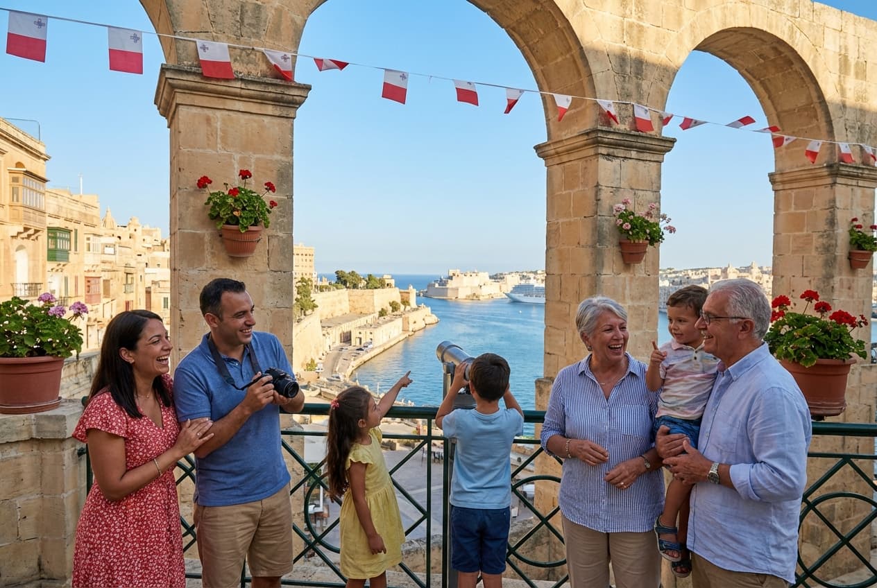 Valletta in 2 Days for Families - Upper Barrakka Gardens & Saluting Battery Valletta in 2 Days for Families - Upper Barrakka Gardens & Saluting Battery