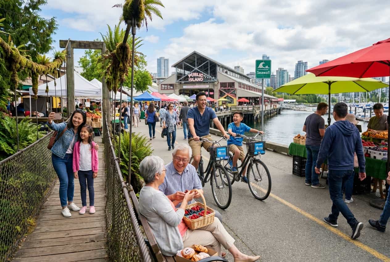Vancouver in 3 Days - Kid-friendly Stanley Park Seawall cycle with tag-along & child-seat rentals Vancouver in 3 Days - Kid-friendly Stanley Park Seawall cycle with tag-along & child-seat rentals