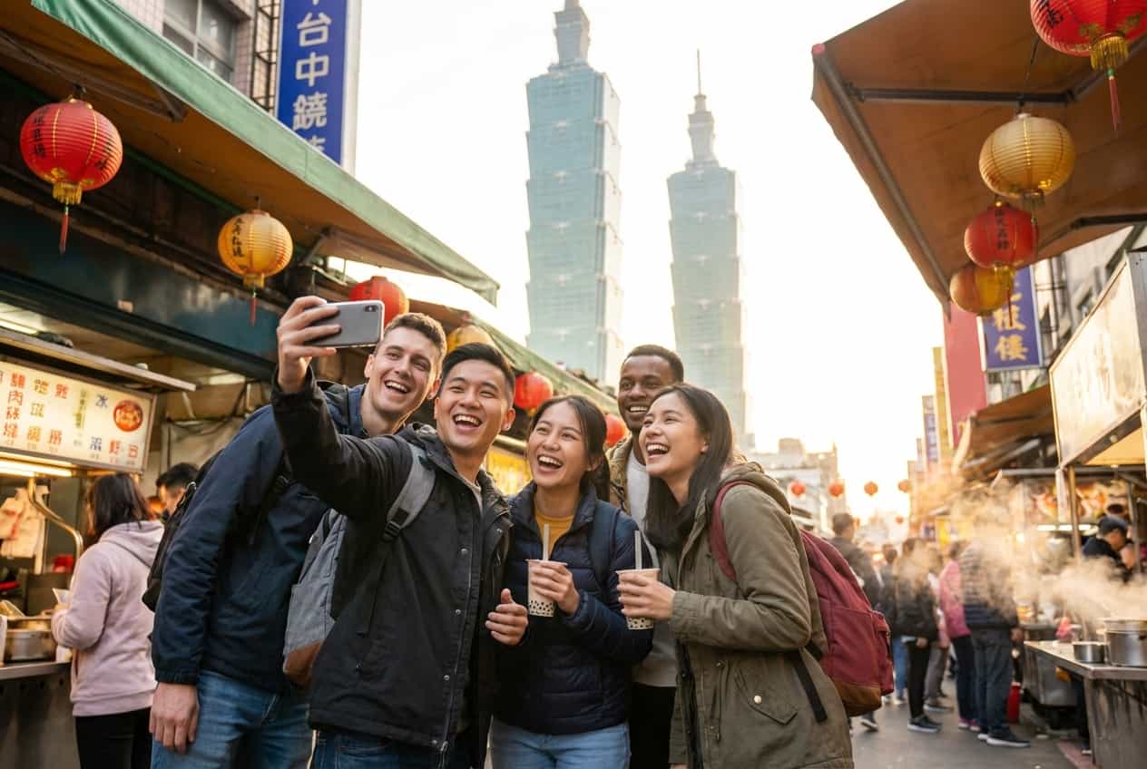 Vibrant 2-Day Taipei with Friends — Eats, Bikes & Sunset Views Vibrant 2-Day Taipei with Friends — Eats, Bikes & Sunset Views